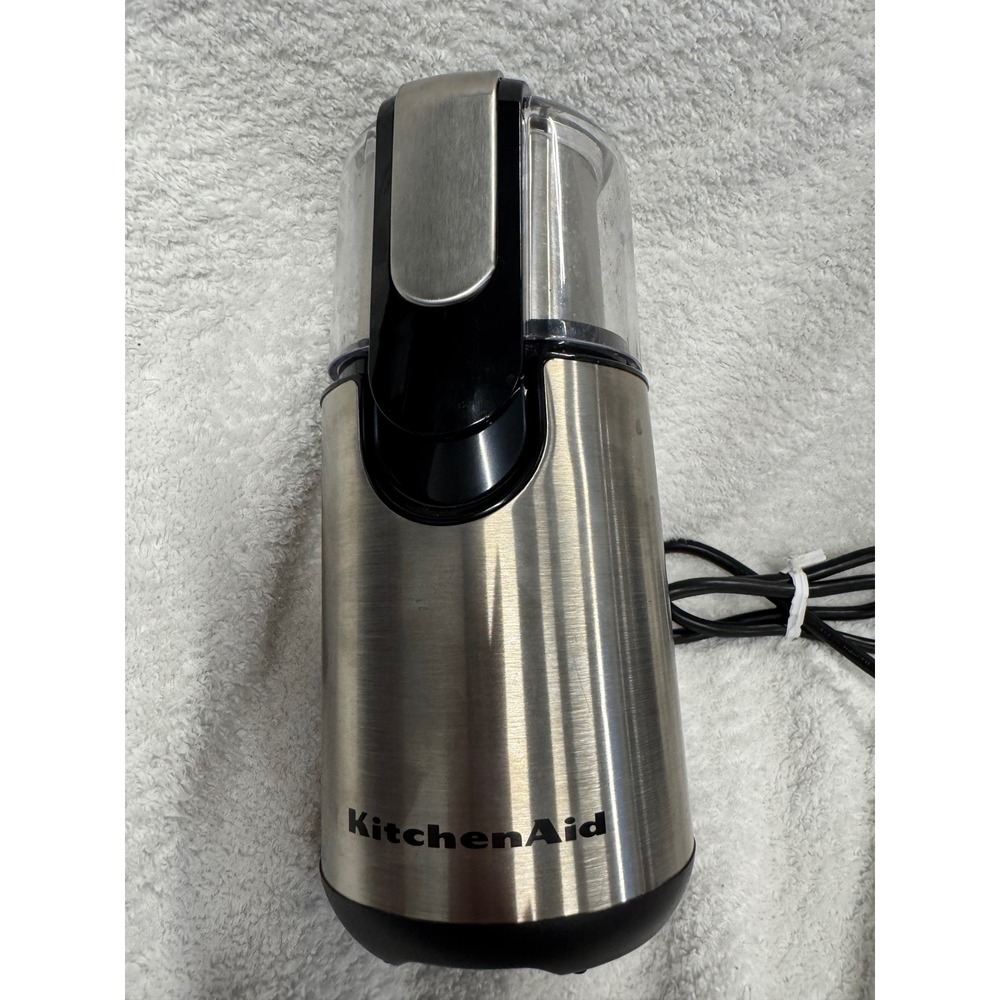 KitchenAid BCG111OB Blade Coffee Grinder Brushed Stainless Steel 170W Silver